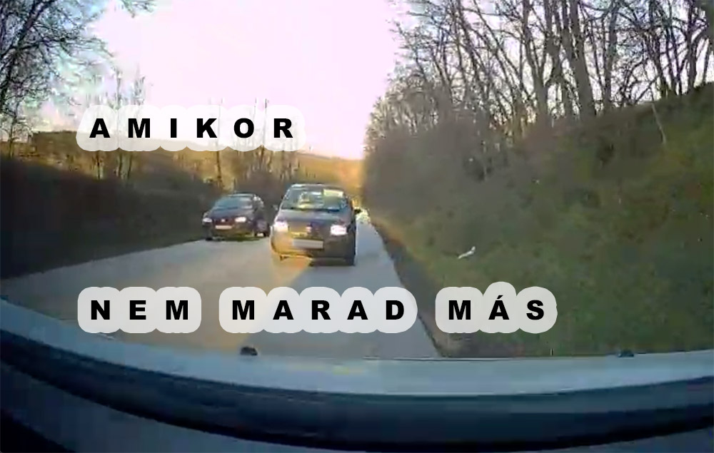 Ezt a „vakon” előzést nem úszták meg kár nélkül
