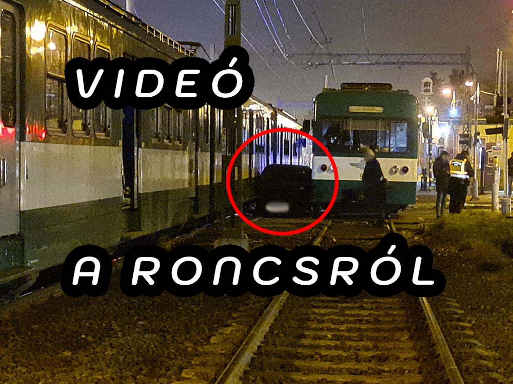 Nézd meg mennyi maradt a két HÉV közül kimentett autóból