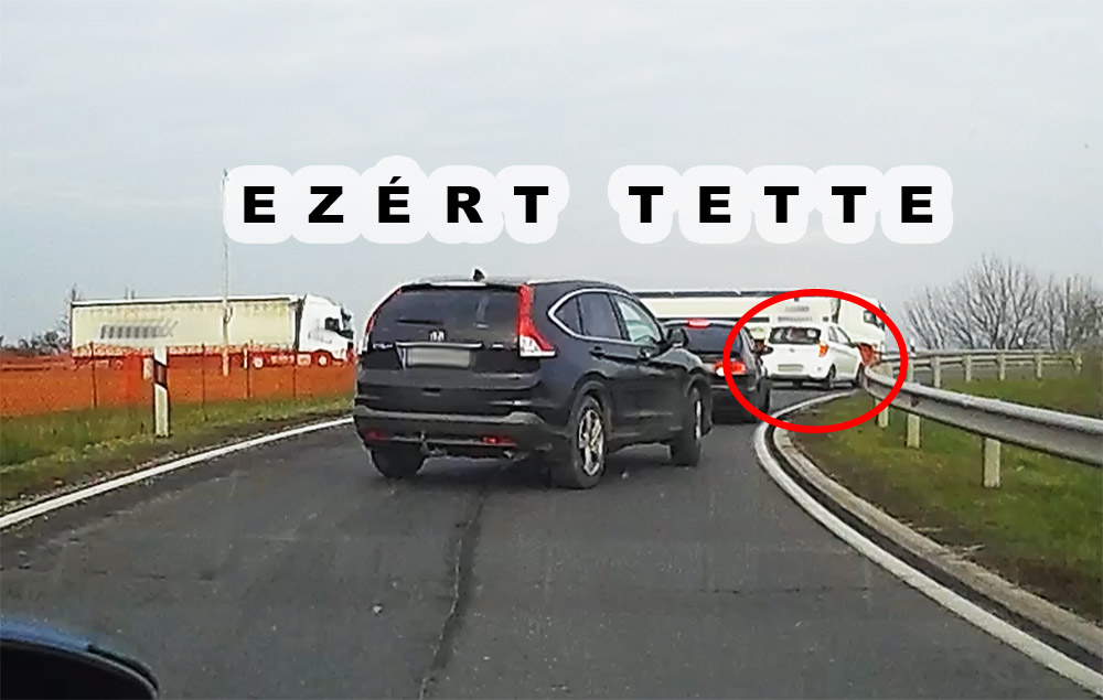 Tettét meg is indokolta a M1-es felhajtóján a sofőr