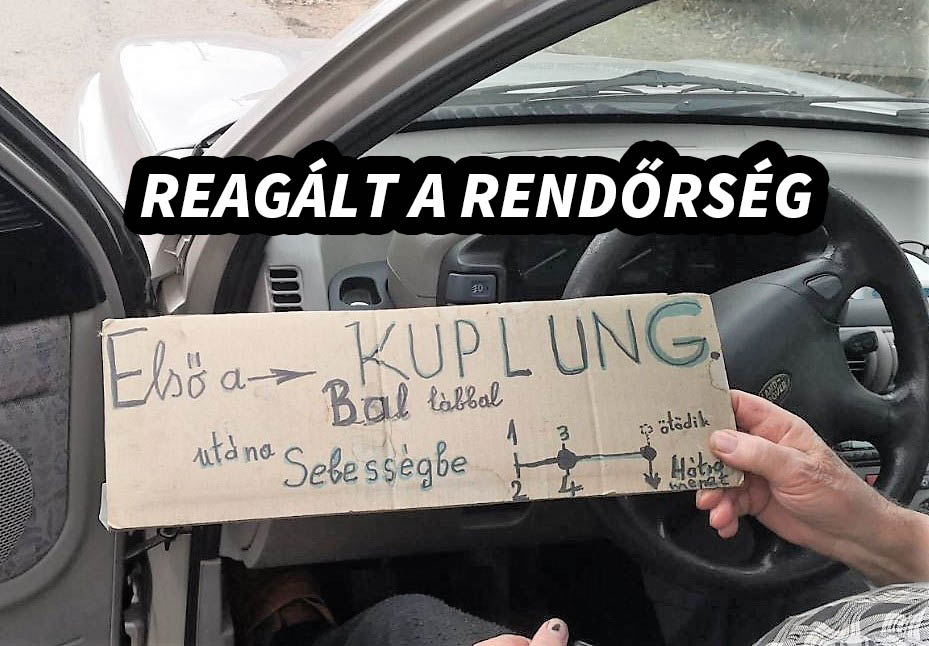 Zseniálisan reagált a rendőrség a kartonpapíros őrületre