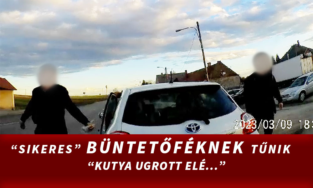 VIDEÓ: Belerongyolt olvasónk a látszólag igencsak büntetőfékező Toyotába