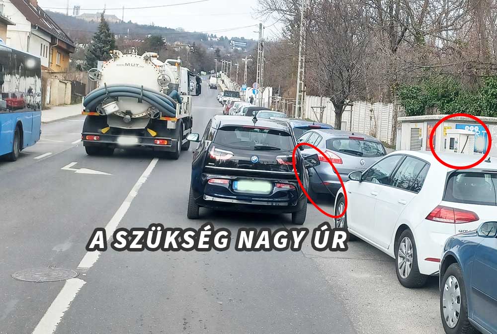Bunkó módon elfoglalták a helyet. Nem volt szívbajos a BMW tulaja