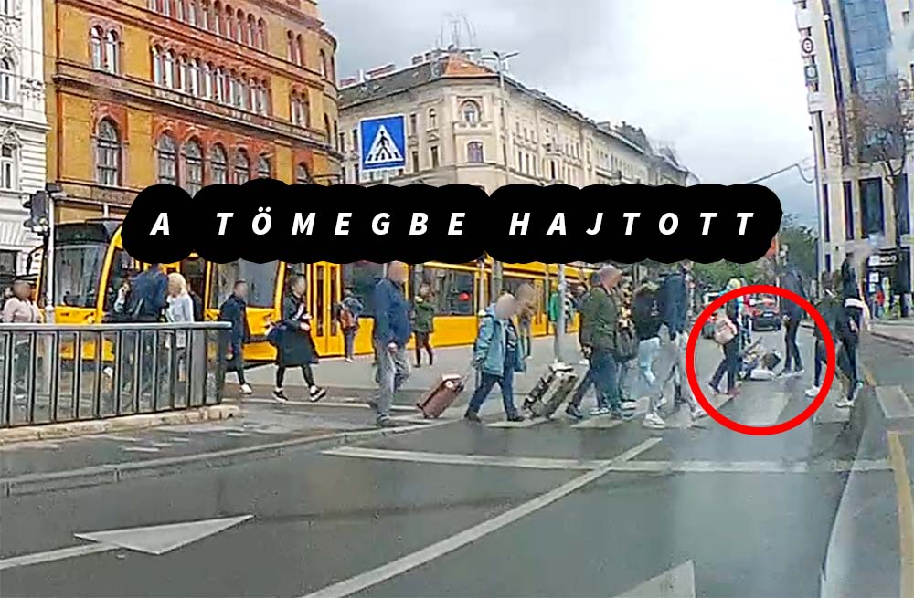 VIDEÓ: Elgázolták a biciklist, mert piroson ment át, a Blahán pedig egy gyalogost ütött el egy szabálytalan biciklis futár