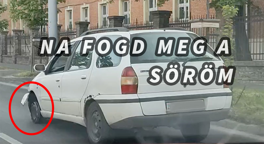 VIDEÓ: Nincs lehetetlen, csak tehetetlen! Gondolhatta a Fiat sofőrje a Róbert Károly körúton