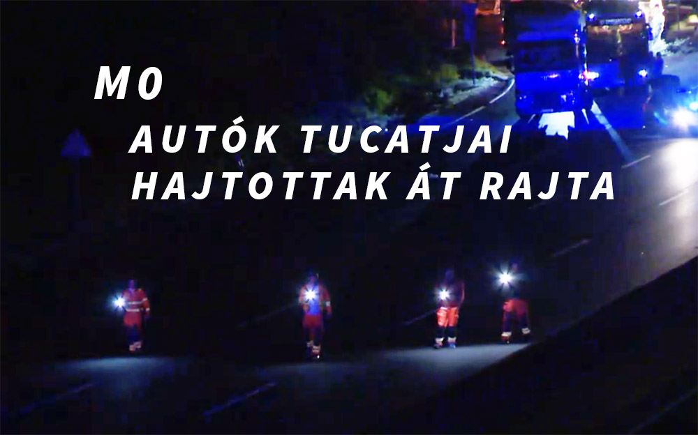 VIDEÓ: Autók tucatjai hajtottak át az elgázolt 92 éves férfin az M0-áson
