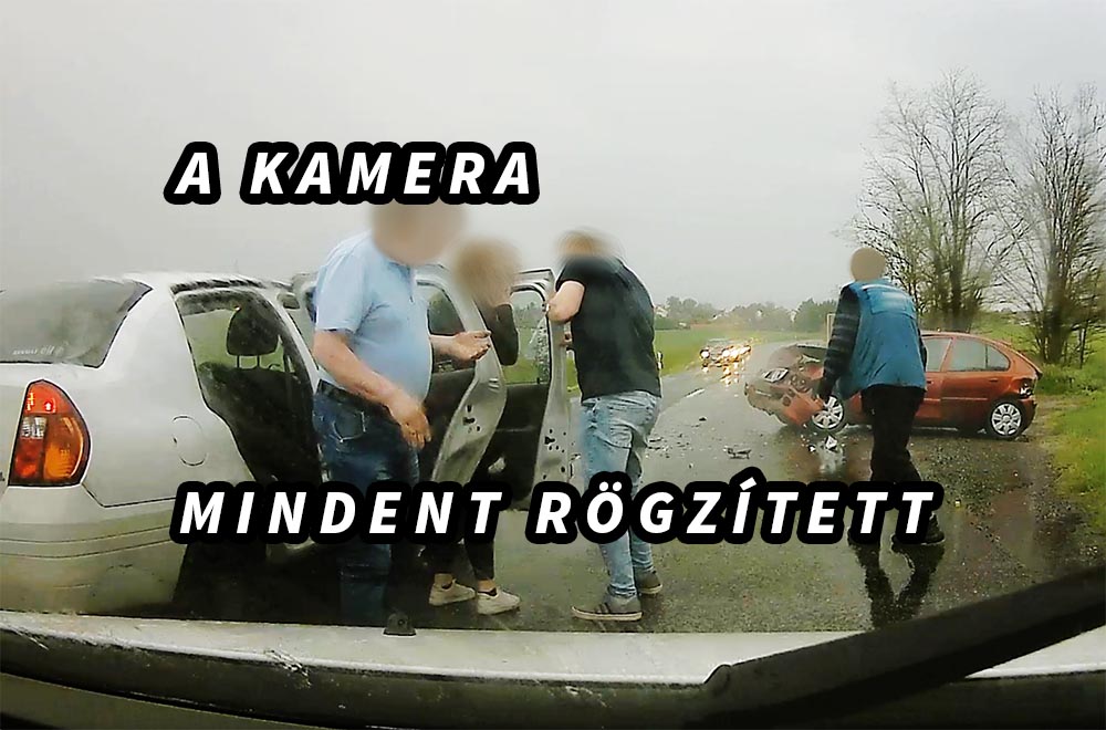 VIDEÓ: Hatalmas sebességgel, frontálisan csapódott bele a vétlen autósokba egy ittas sofőr a 611-es úton