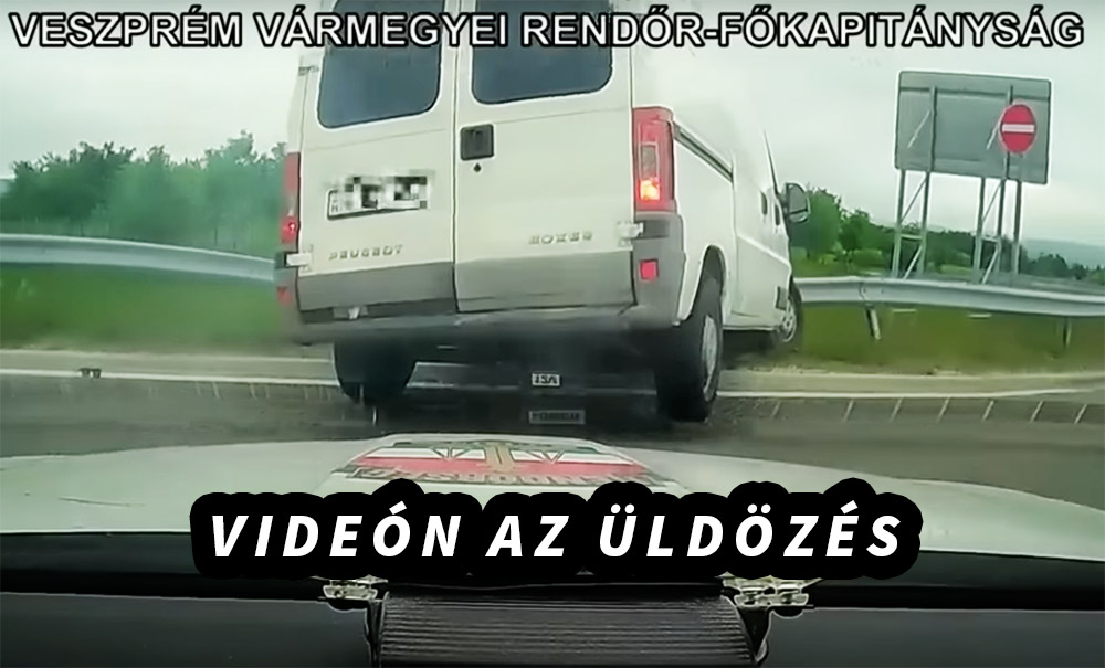 VIDEÓ: Üldözték, majd kiugrott és futva próbált menekülni