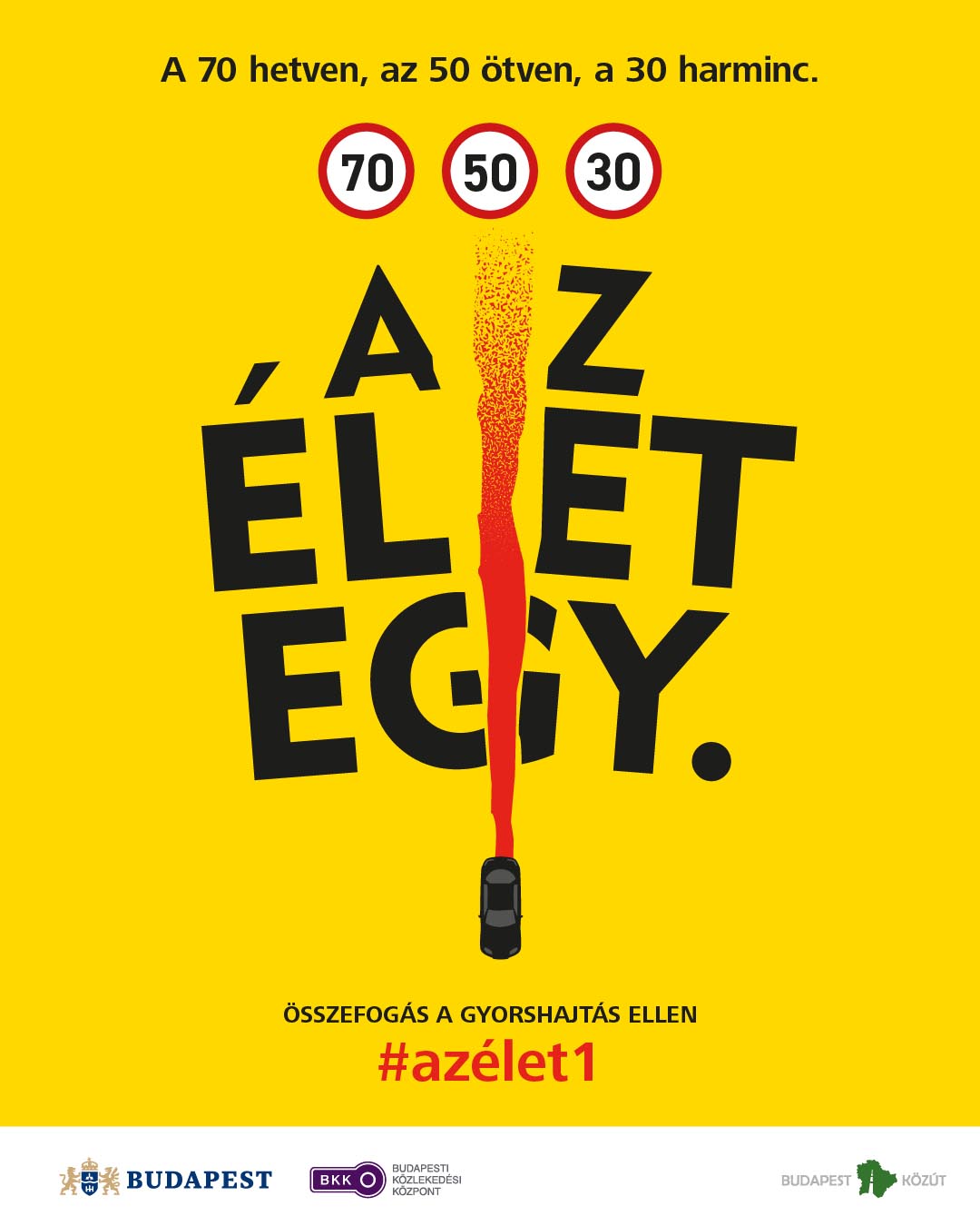 Életmentő összefogás! Közlekedési cégek, szervezetek és autós influenszerek indítottak kampányt a gyorshajtás ellen, bárki csatlakozhat hozzájuk