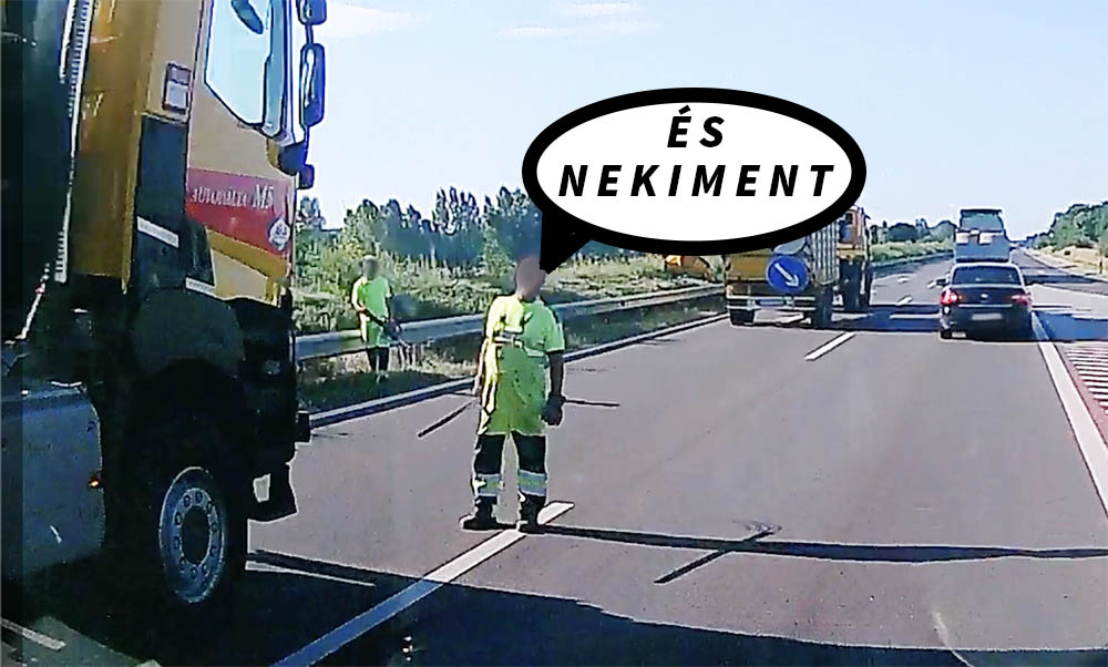 VIDEÓ: Így csapódott az energiaelnyelőbe egy autós az M5-ön