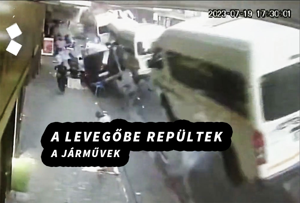 VIDEÓ: Egy egész utca felrobbant Johannesburgban