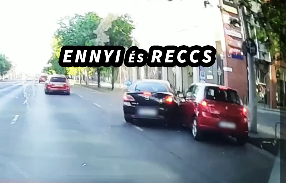 Videón a két ütközés! Mindkettőt figyelmetlenség szülte