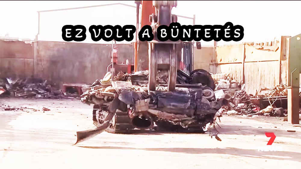 Videón, ahogy bezúzzák az autóját, mert 253-mal száguldozott