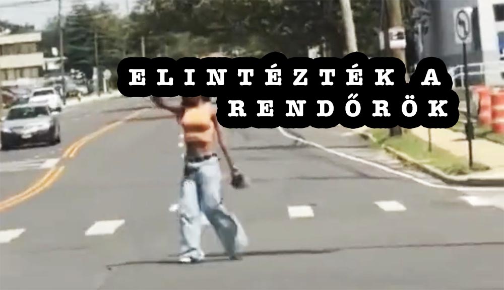 VIDEÓ: Fegyverrel hadonászott. Jöttek a rendőrök és elütötték a nőt Amerikában