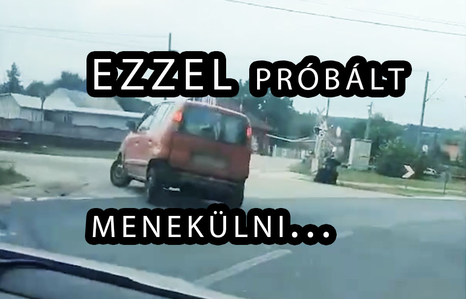 VIDEÓ: Kell az önbizalom, hogy ezzel próbálj meglépni a rendőrök elől