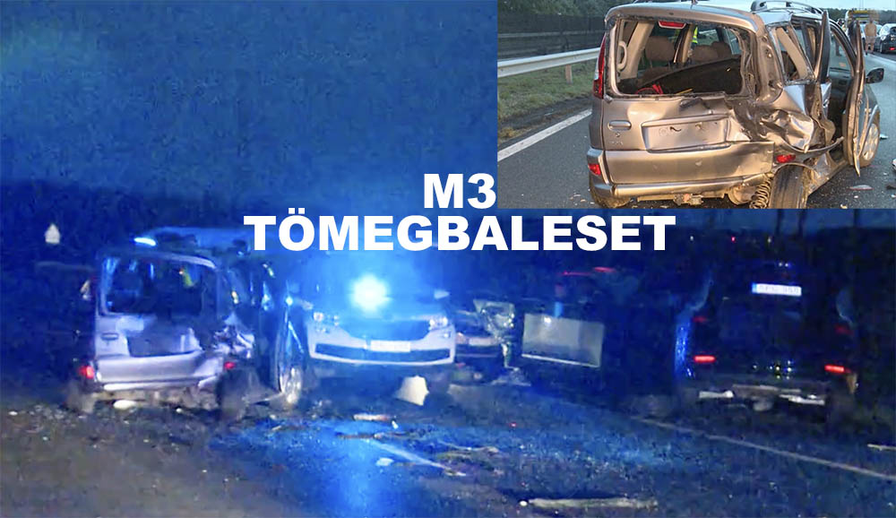 VIDEÓ: Kirepült az autóból és azonnal meghalt az M3-ason a vasárnapi tömegbaleset áldozata