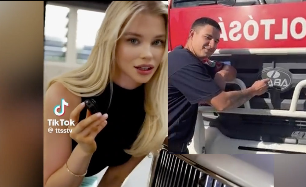 VIDEÓ: A tűzoltók is kontráztak a Tiktokon elterjedt szexi reklámra