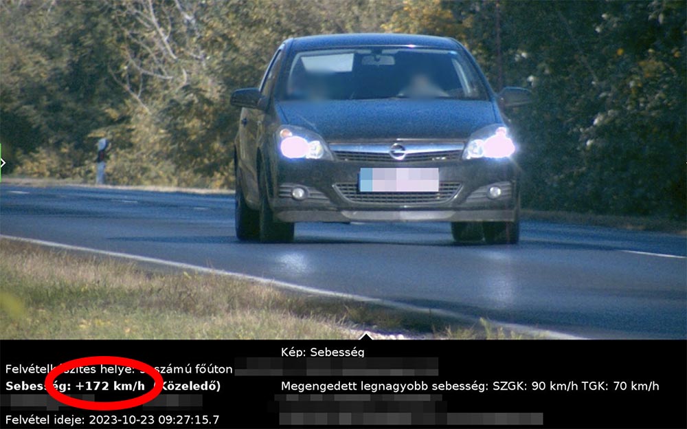 Volt, akit 172 km/h-val mértek be a rendőrök a múlt héten. Ittas sofőrt is fogtak