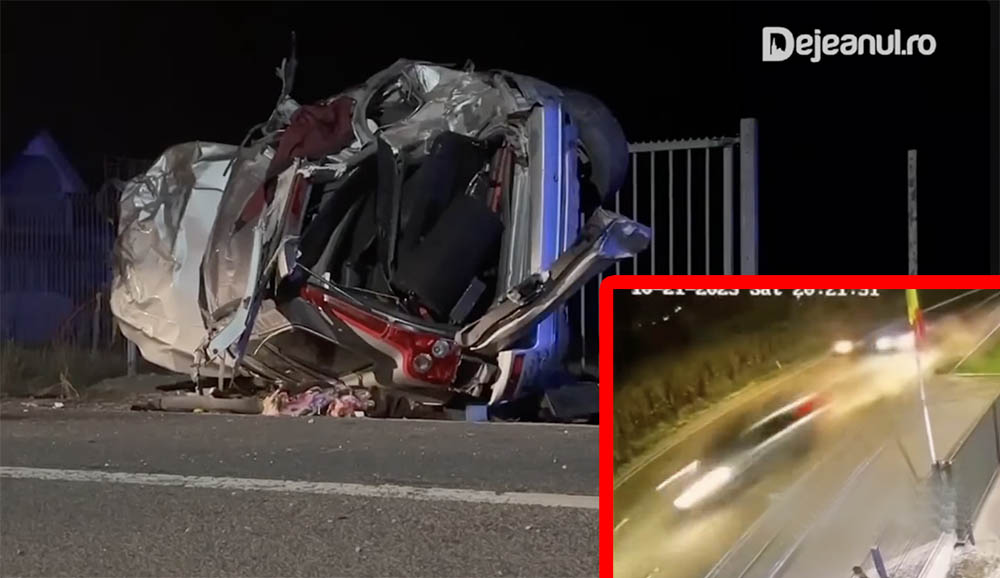Magyar házaspár autóját tarolta le egy drogos sofőr Romániában – Videó is készült az esetről