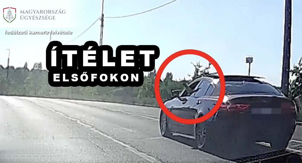 Büntetőfékezéssel okozott balesetet az Egér úton. Elsőfokú ítélet született
