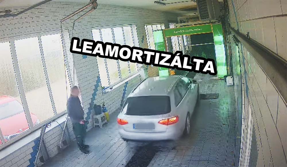 VIDEÓ: Teljesen hazavágta egy Audi sofőrje az autómosót
