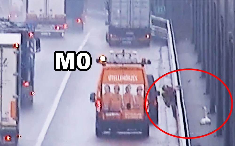 VIDEÓ: Volt egy kis gond az M0-son