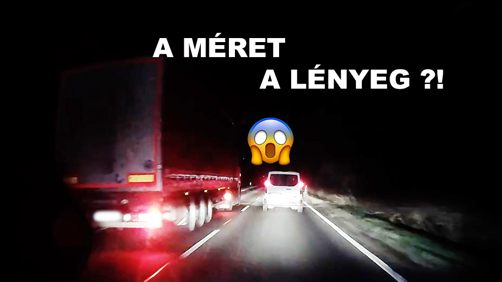 A kamionos lekényszerítette az útról a furgonost, mert nem tetszett neki a tempó – VIDEÓ