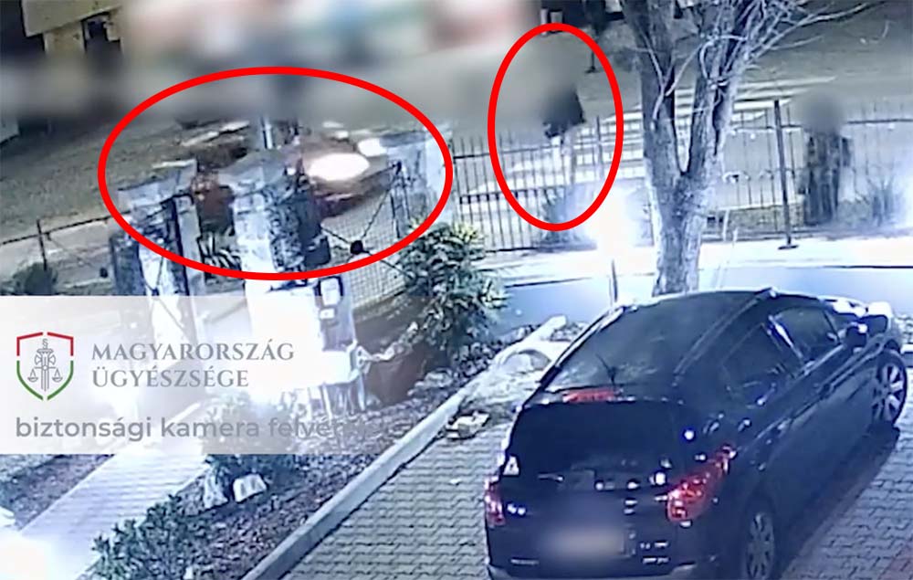 Videón, ahogy elgázolja a zebrán átkelő fiút, majd elhajt