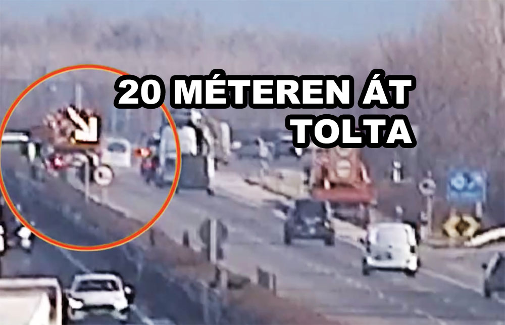 Videón a hétvégi, M1-en történt baleset