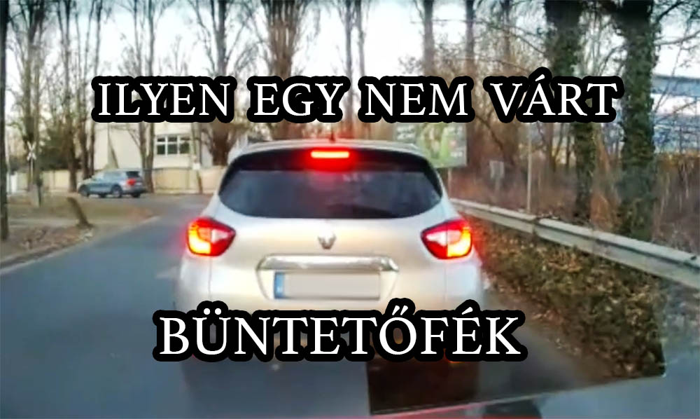 Egy igazán nem várt büntetőfékezést rögzített a fedélzeti kamera – VIDEÓ