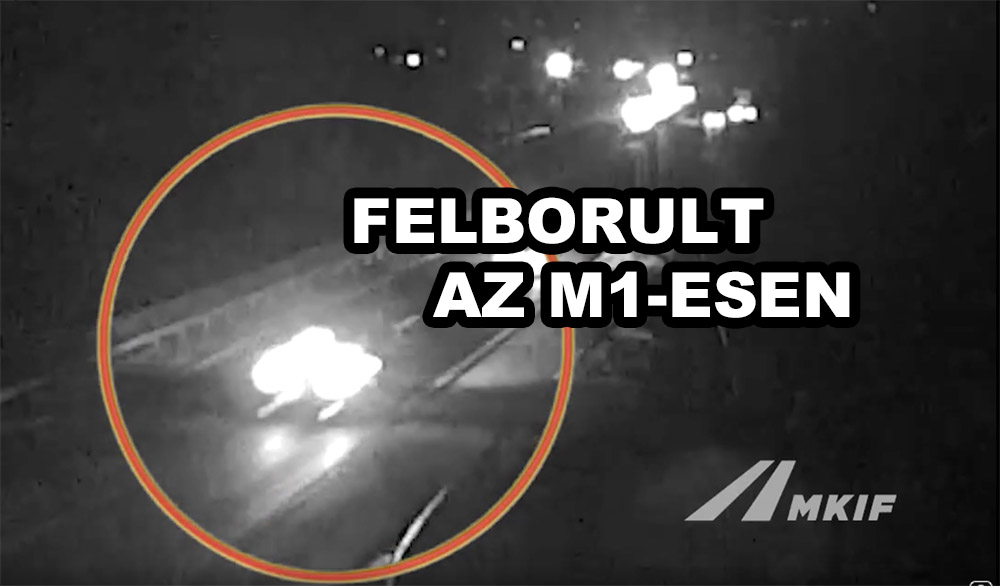 Videón a borulás: A külső sávban haladt, utolérte egy kisbusz