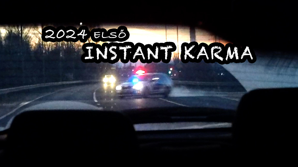 2024 első napján azonnal lecsapott az instant karma egy türelmetlen sofőrre – VIDEÓ