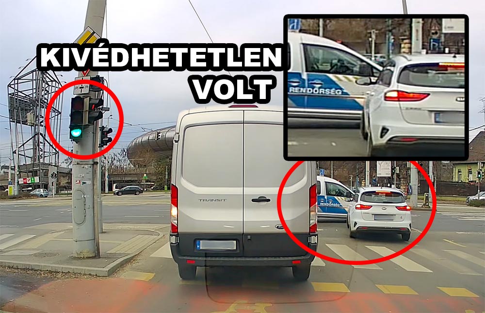 Van, amikor a rendőr hibázik. Szerencsére csak anyagi kár történt – VIDEÓ