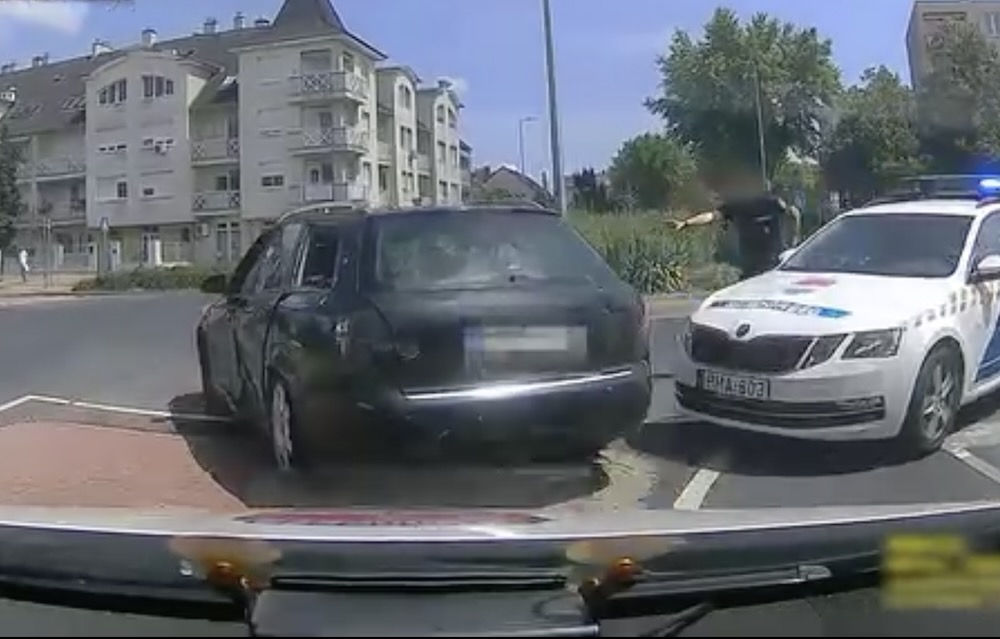 VIDEÓ: Autós üldözés Győrben