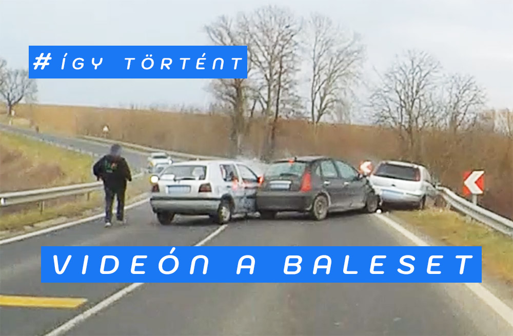 Hatalmas balesetet okozott a szabálytalan előzéssel a Volkswagen sofőrje