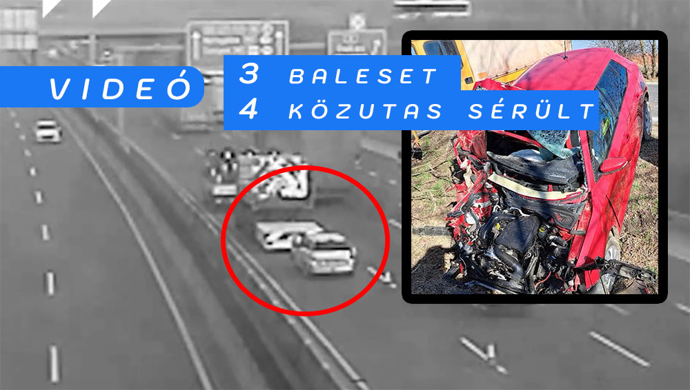 Neki sem sikerült észrevenni és belerohant az energiaelnyelőbe! – Három hét alatt három baleset érte a közutas kollégákat