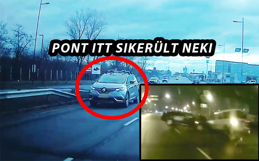 VIDEÓ: Halálos balesetek helyszínén kormányzott szembe a forgalommal egy sofőr Vecsés határában