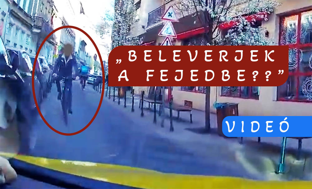 „Beleverjek a fejedbe? Milyen jobbkéz-szabály?” – Kérdezte a biciklis a taxistól a 8. kerületben