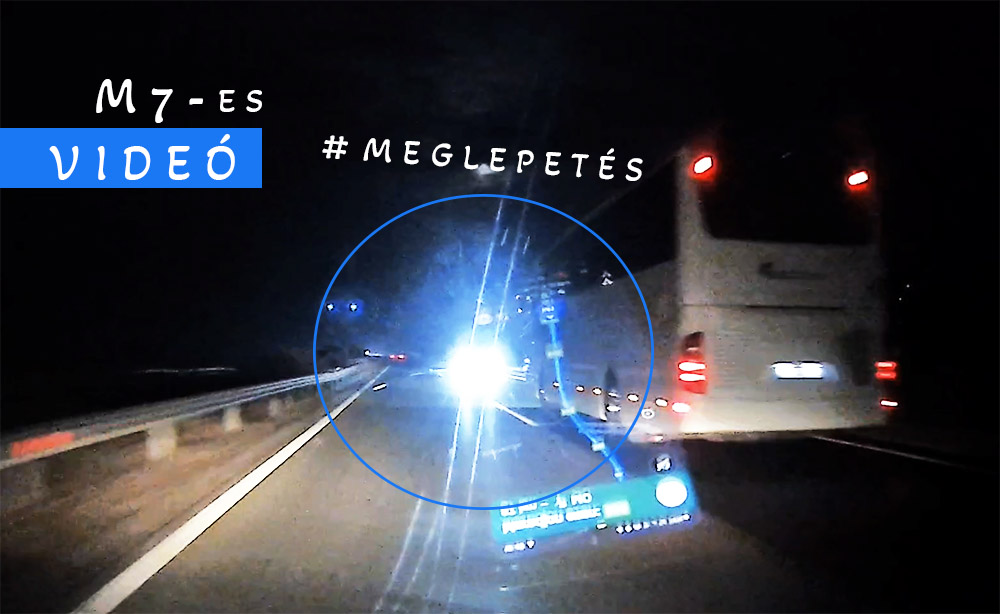 Az M7-esen lepte meg a buszvezetőt egy „kedves” sofőr