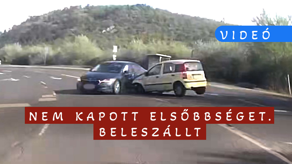 Oldalról rohant bele a Skodába a Fiat Panda Budaörsön. Nem kapott elsőbbséget
