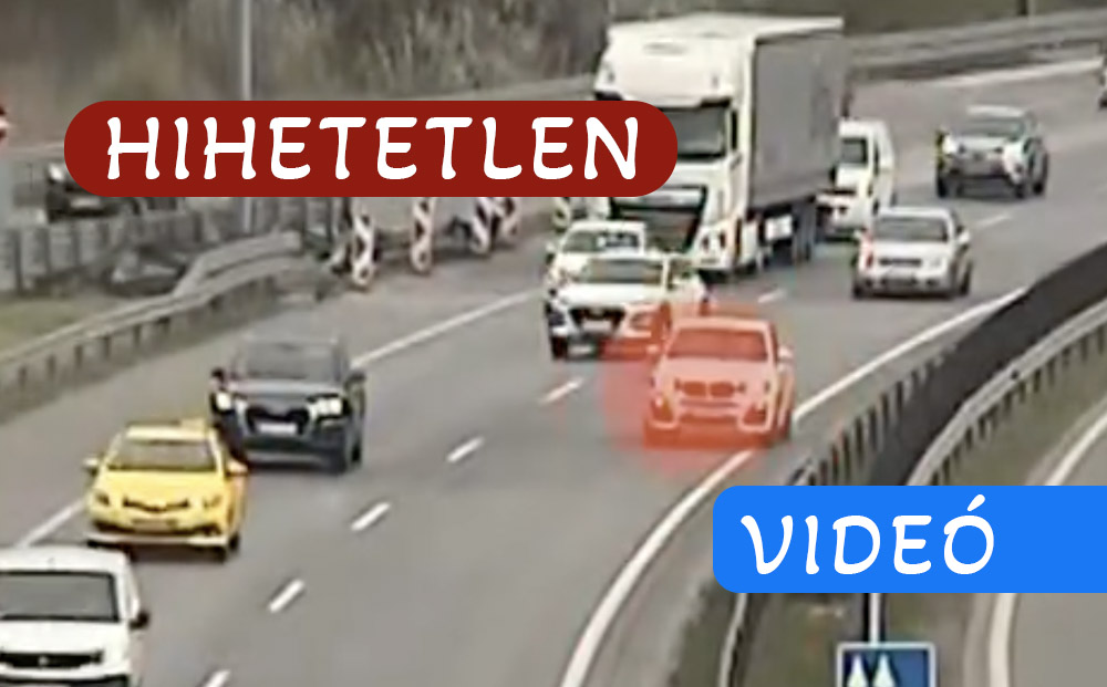 Elképesztő, amit a BMW-s művelt az M0-ás belső sávjában