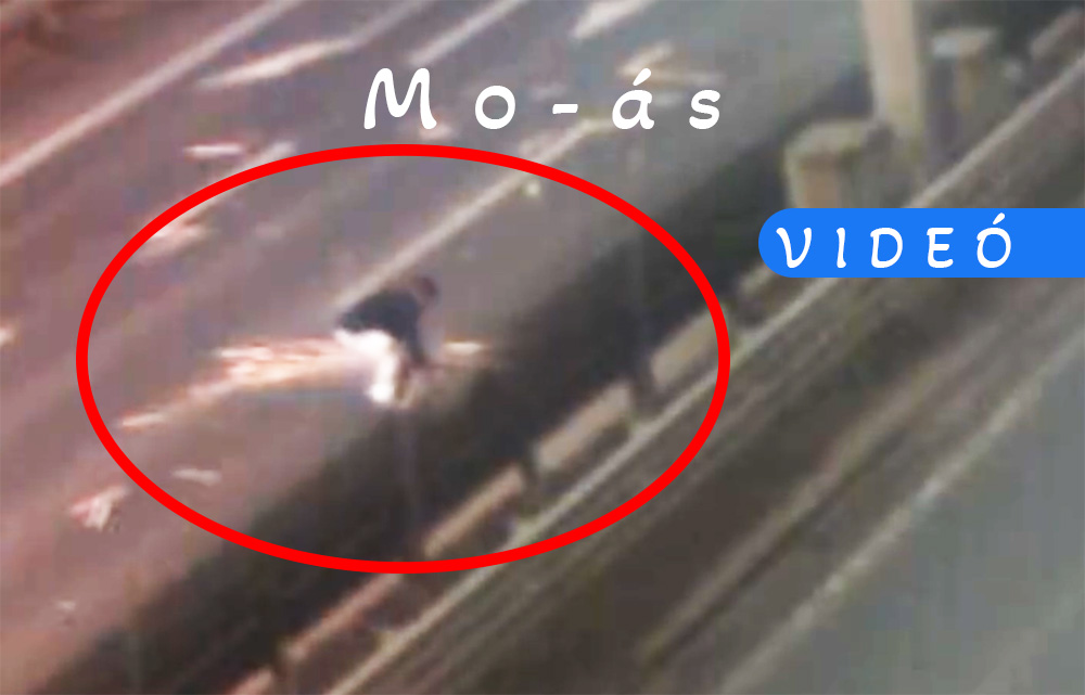 Visszament és elkezdte összeszedni leesett rakományát az M0-ás belső sávjában