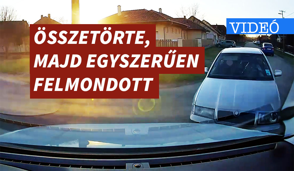 Így törte össze a cég egy éves autóját, majd egyszerűen felmondott, sőt sérelmezte, hogy miért nem látta őt a szembe jövő