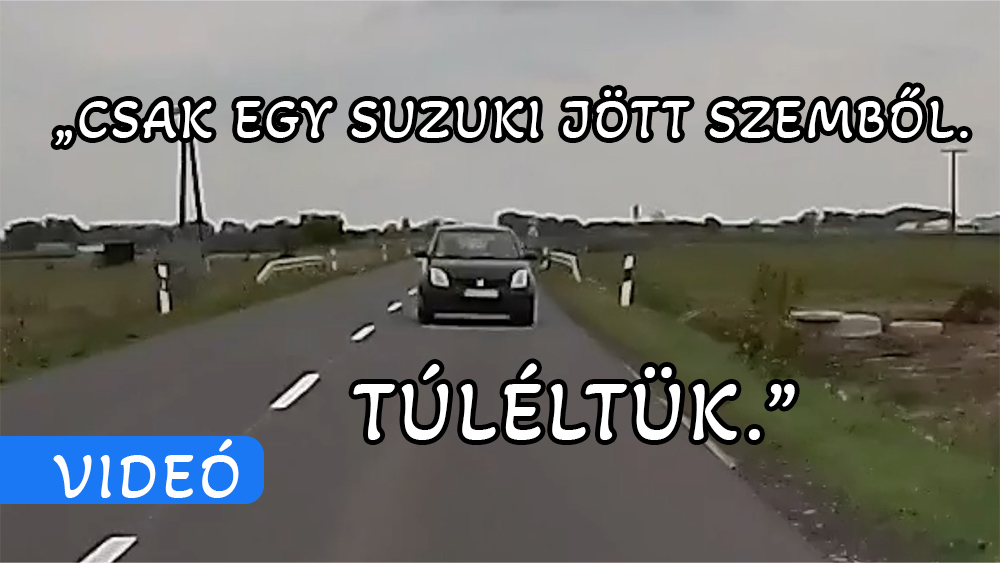 Ketten voltak az úton. Ez is elég volt, hogy frontális baleset történjen majdnem