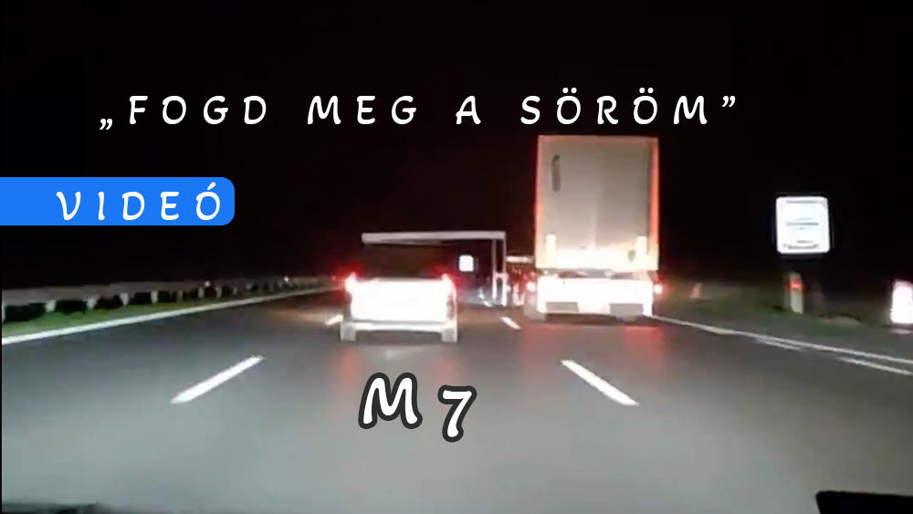 „Jóvanazúgy!”: Az M7-esen szállított asztalt egy lelkes és igen kreatív sofőr