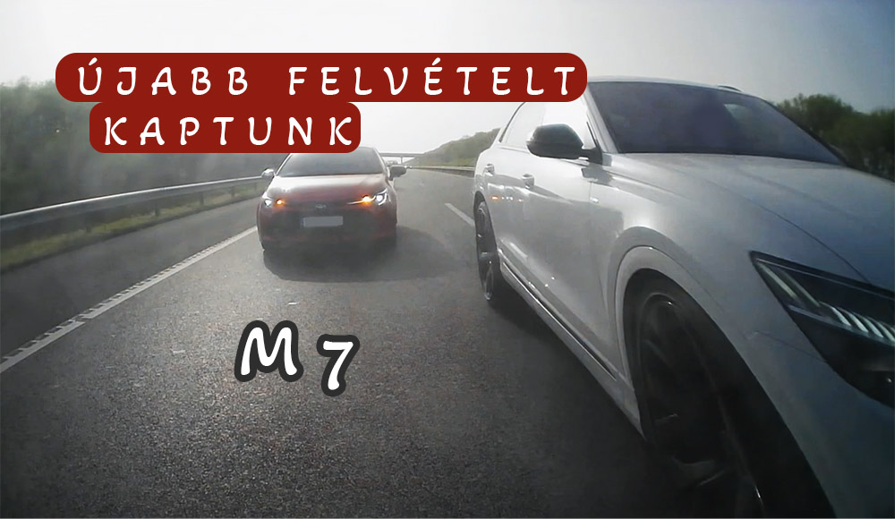 Újabb felvételt kaptunk a hétfői, M7-esen történt balesetről