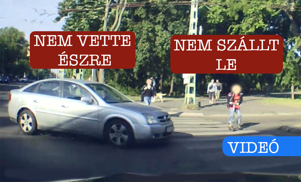 Centiken múlt, hogy elsodorja a rolleres kislányt az autós Zuglóban