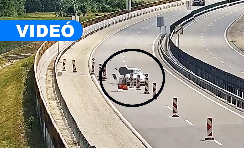 Videón, ahogy lebontja a terelést a bamba sofőr